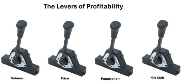 levers of profitability four levers representing the levers of profitability