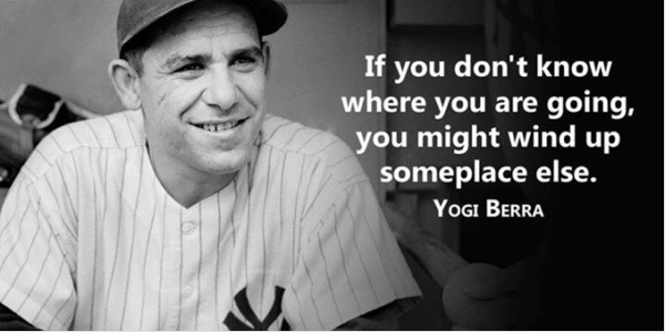 yogi - if you do not know where you are going yogi berra on business strategy